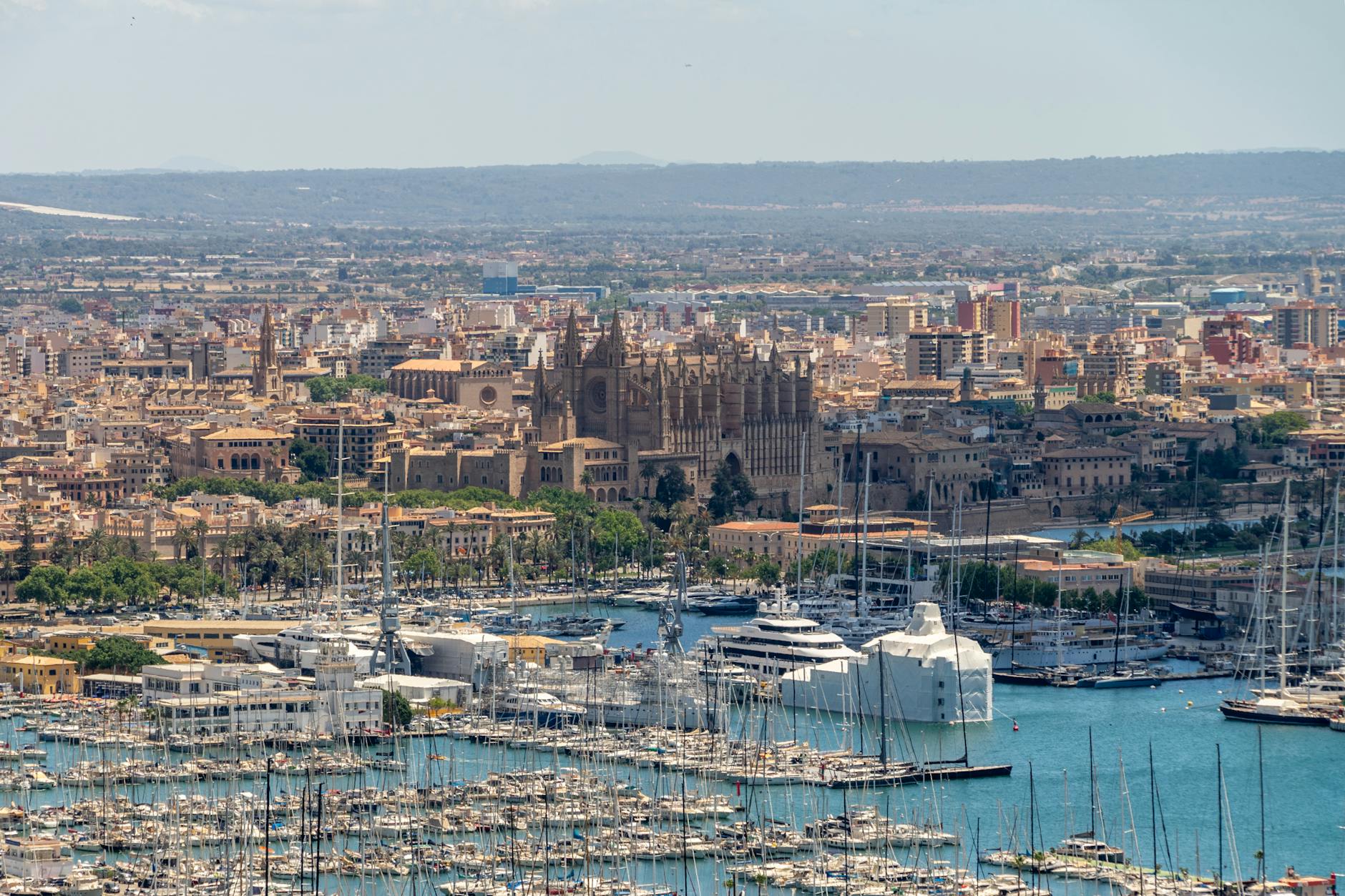 Vista Panorámica Del Horizonte De Palma De Mallorca